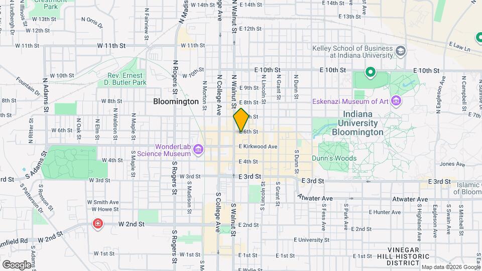 110 1/2 E 6th St Map and Location Details