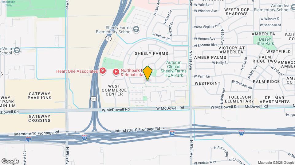9401 W Berkeley Rd Map and Location Details