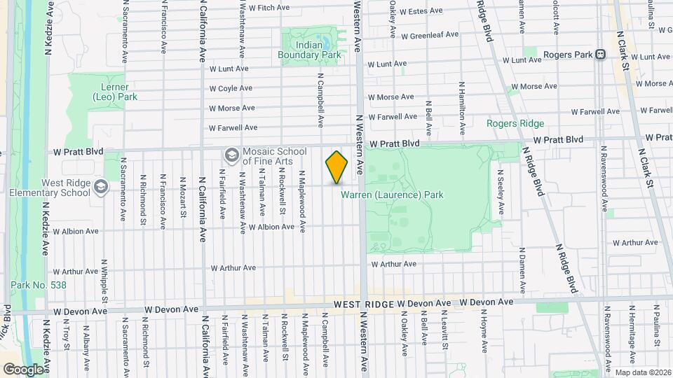 2437 W North Shore Ave Map and Location Details
