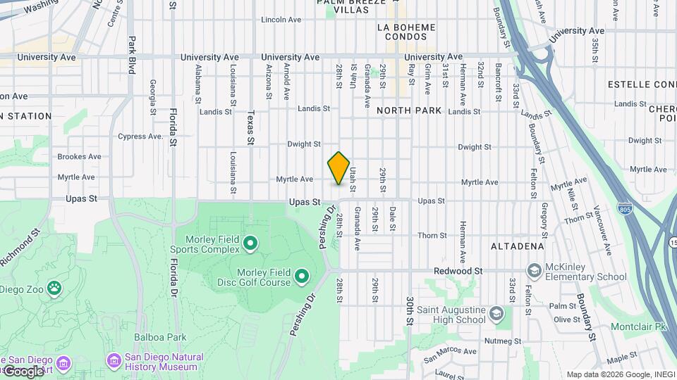 3422 28th St Map and Location Details