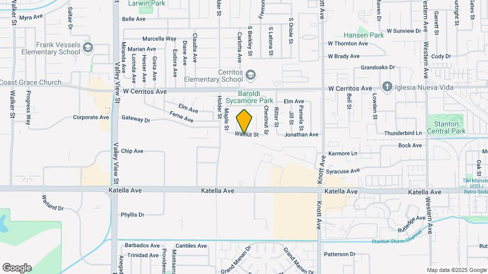 6606 Walnut St Map and Location Details