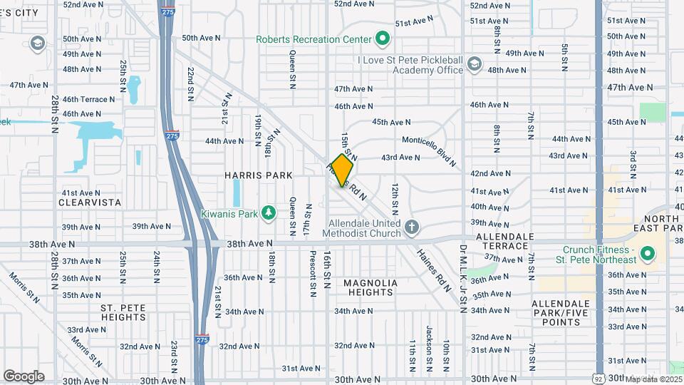 4121 Iris St N Map and Location Details