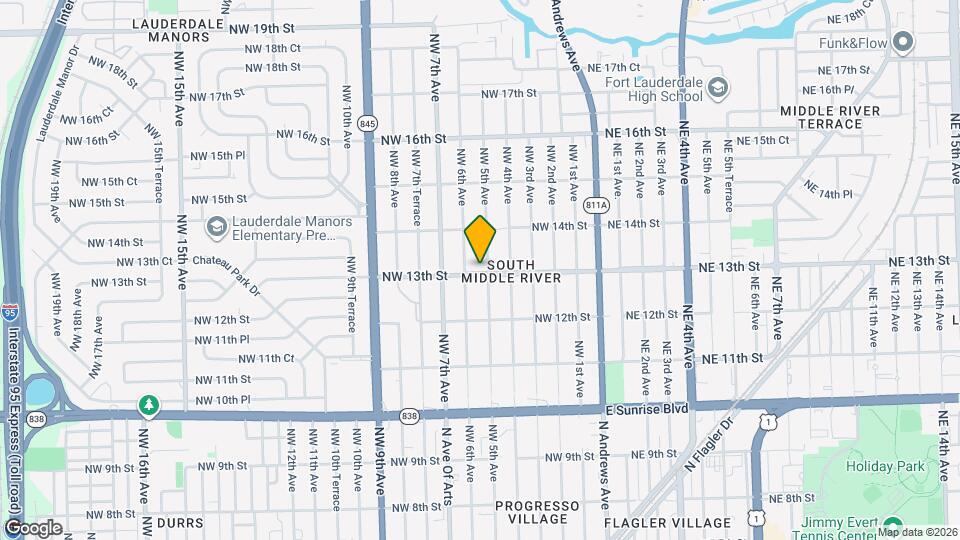 501 NW 13th St Map and Location Details