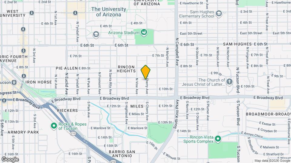 1548 E 9th St Map and Location Details