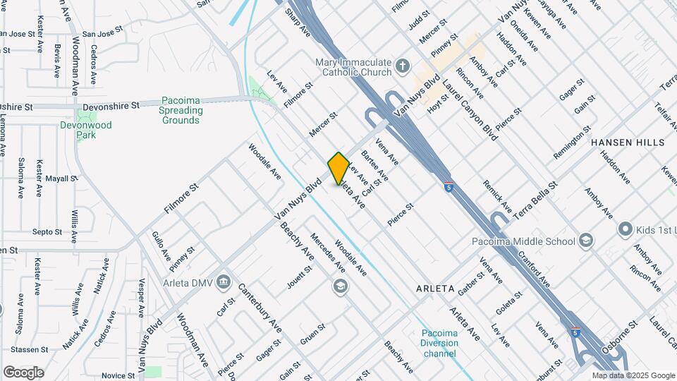 10065 Arleta Ave Mapa y Detalles de la Ubicación