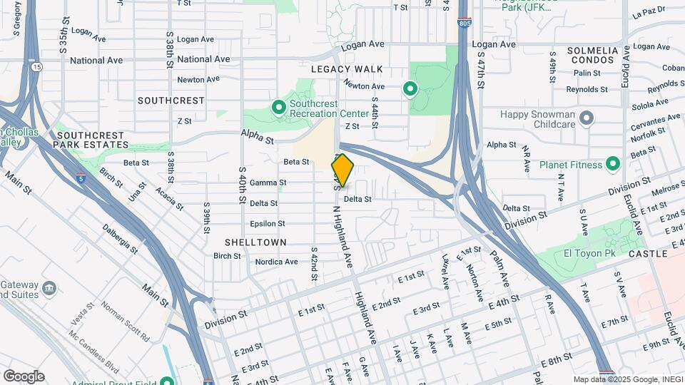 1645-1685 S 43rd St Map and Location Details
