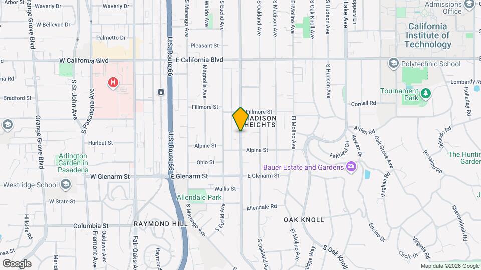 894 S Los Robles Ave Map and Location Details