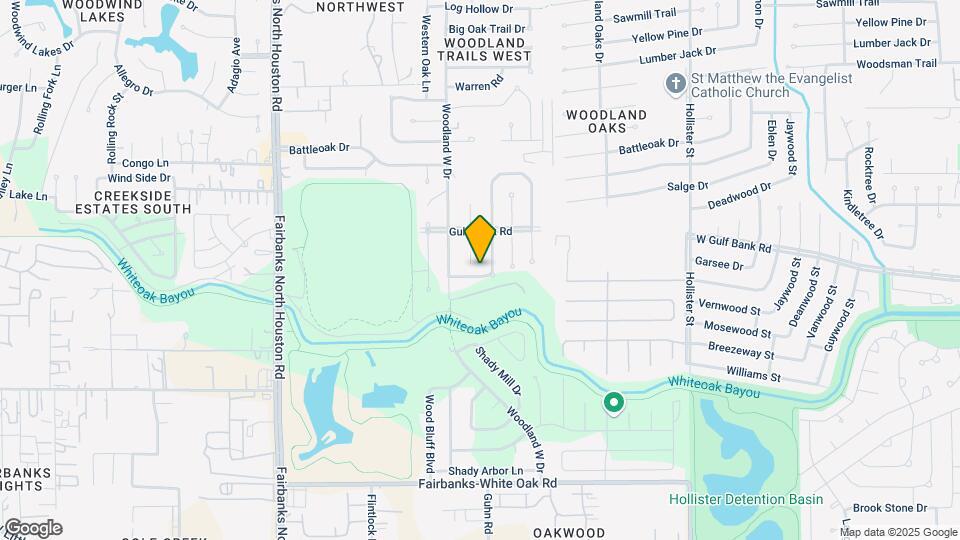 7323 Woodoak Dr Map and Location Details