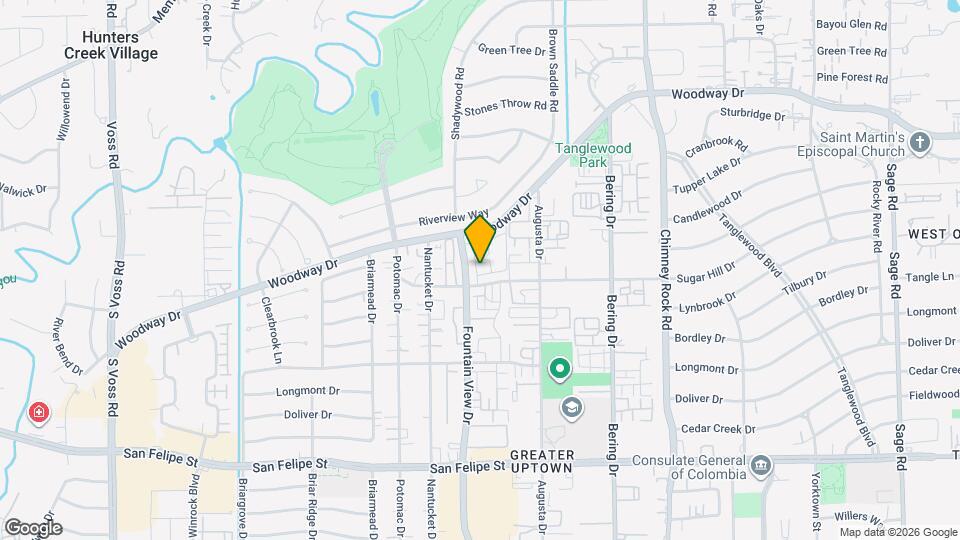 5911 Woodway Place Ct Map and Location Details