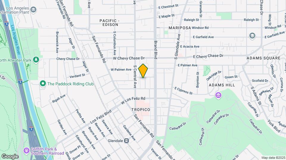 1237 S Orange St Map and Location Details