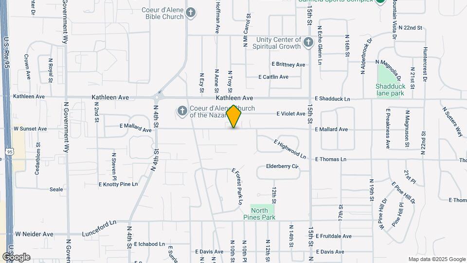 1130 E Timber Ln Map and Location Details