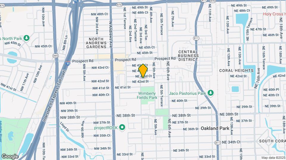 311 NE 42nd St Map and Location Details