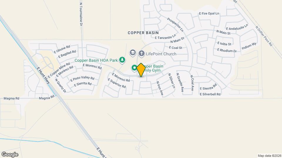 3740 E Morenci Rd Map and Location Details