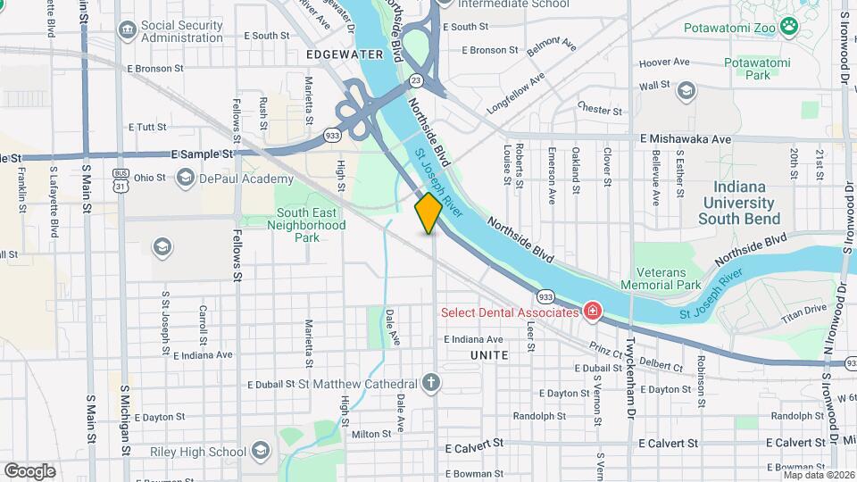 1225 Miami St Map and Location Details