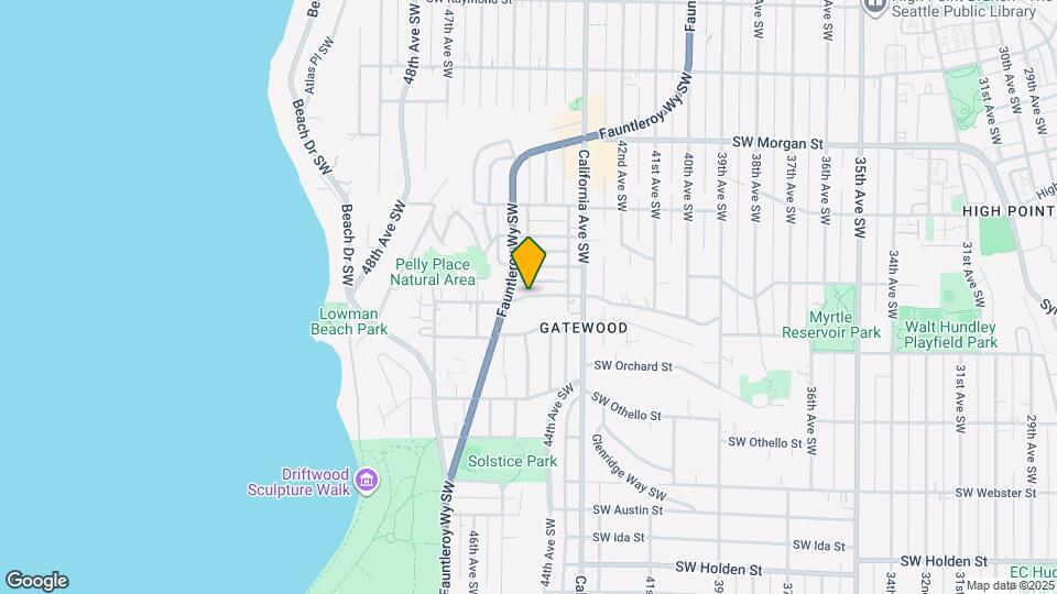 5042 Fauntleroy Wy SW Map and Location Details