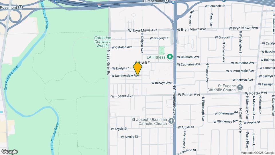 8613 W Summerdale Ave Map and Location Details