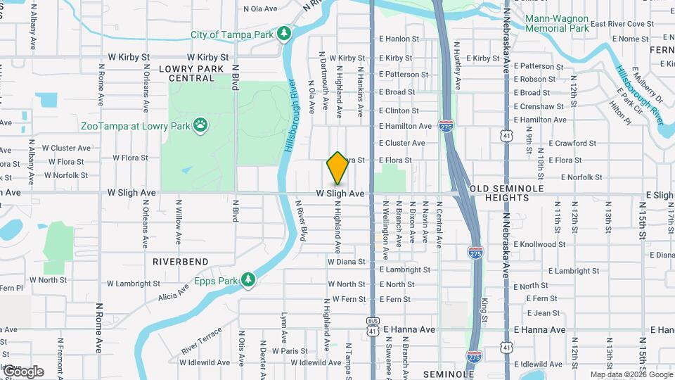 127 W Sligh Ave Map and Location Details