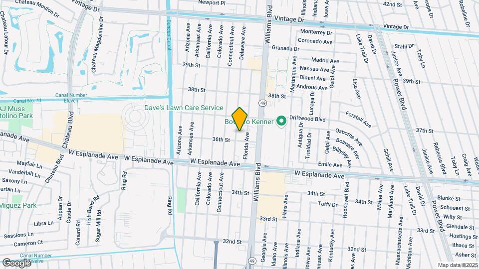 3608 Delaware Ave Mapa y Detalles de la Ubicación
