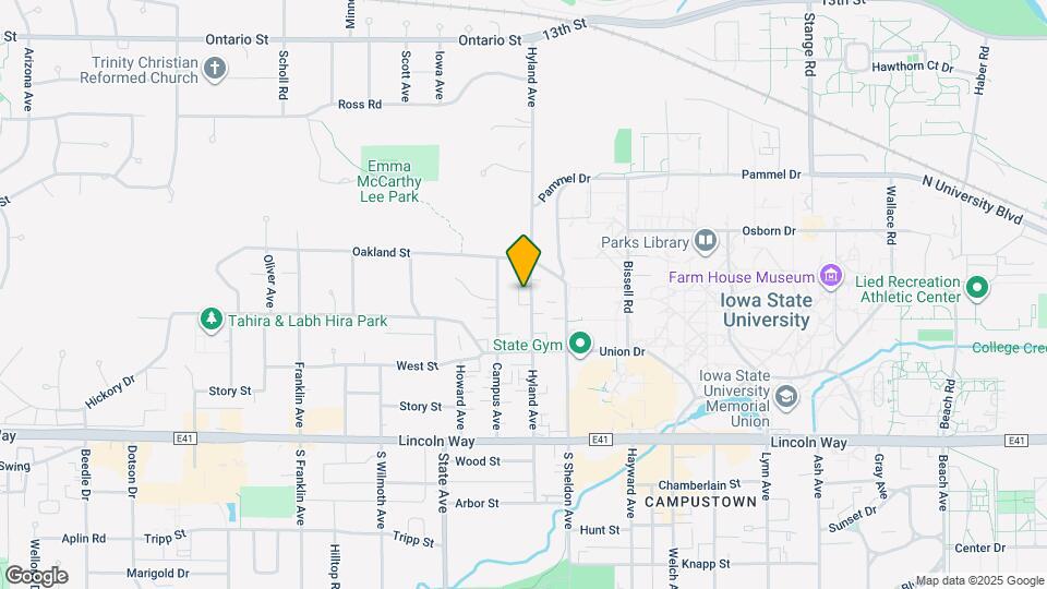 245 Hyland Map and Location Details