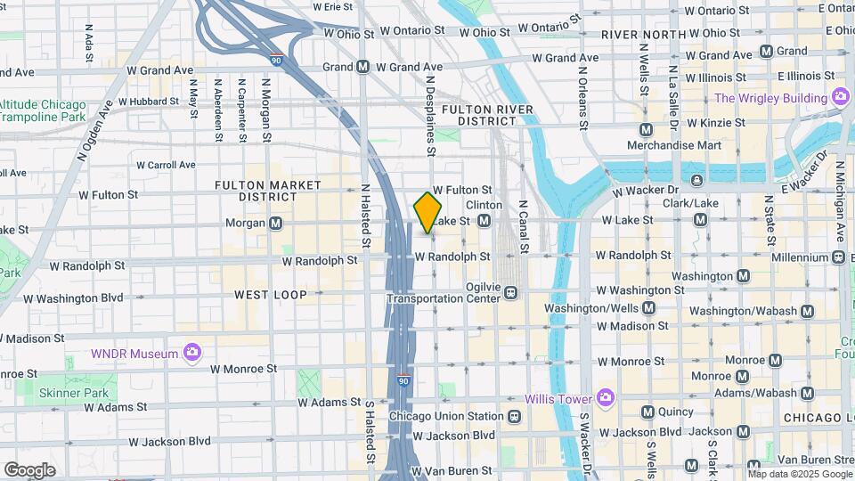 167 N Desplaines St, Unit 1 Map and Location Details