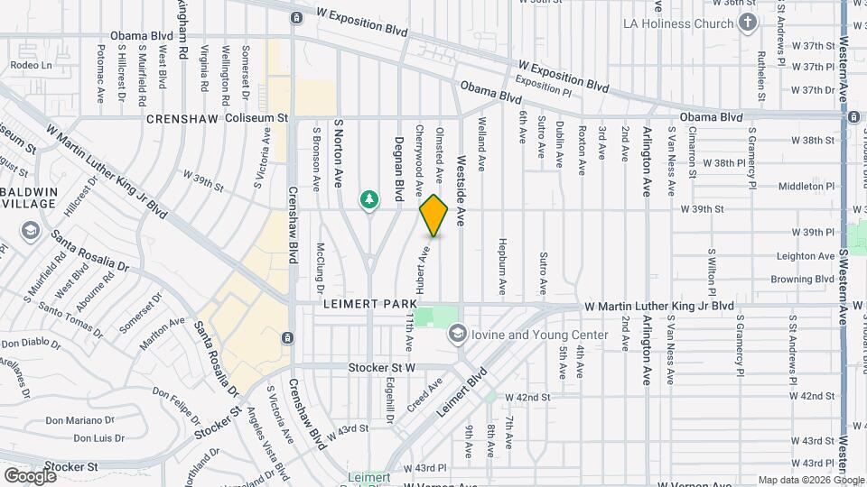 3940 Hubert Ave Map and Location Details