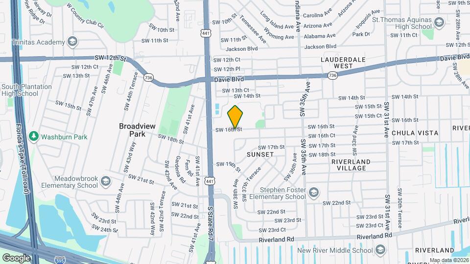 3820 SW 16th St Map and Location Details