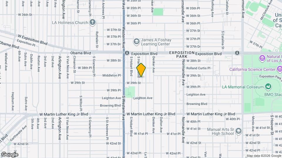 3878 S Harvard Blvd Map and Location Details