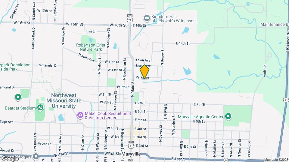 216 Park Ave Map and Location Details