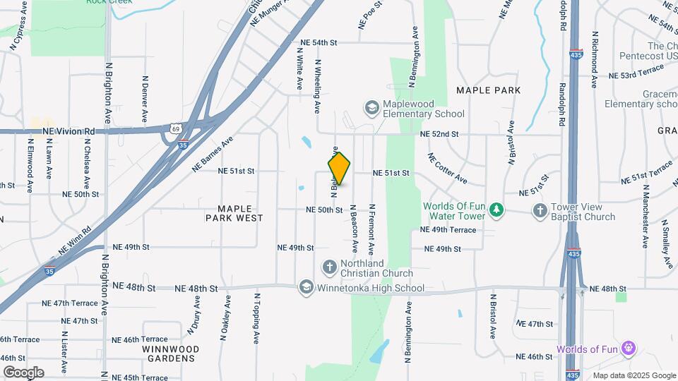 5015 N Belmont Ave Map and Location Details