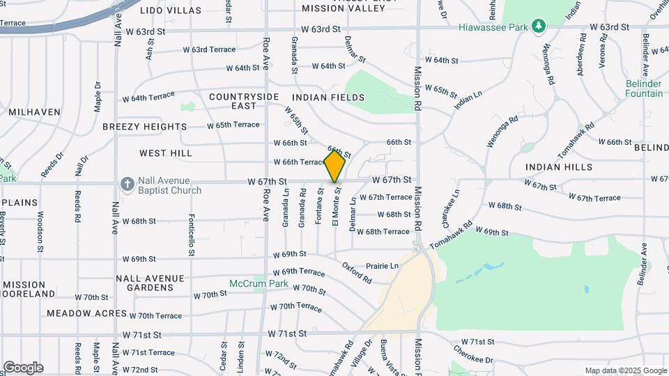 6708 El Monte St Map and Location Details