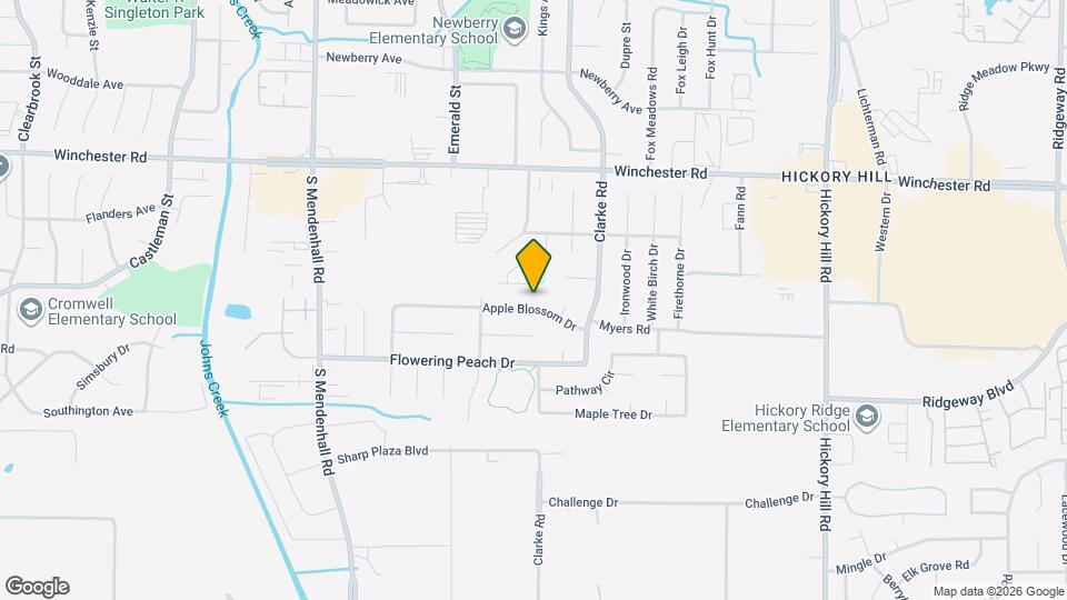 5580 Apple Blossom Dr Map and Location Details