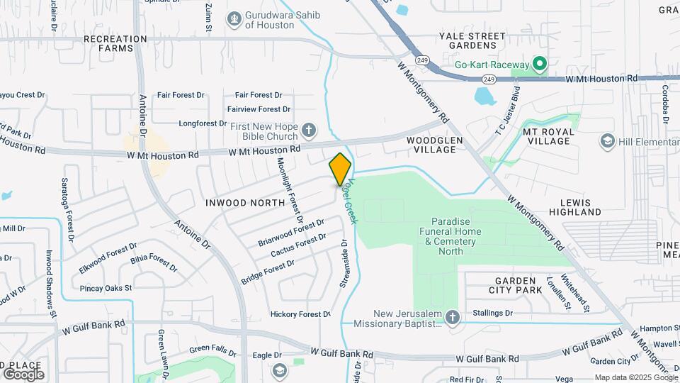 8314 Streamside Dr Map and Location Details