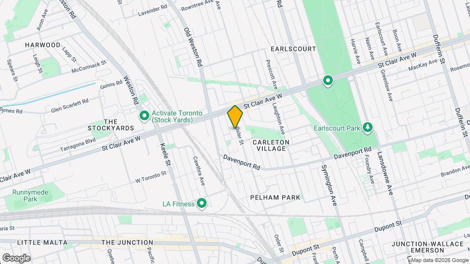 332 Osler St Map and Location Details