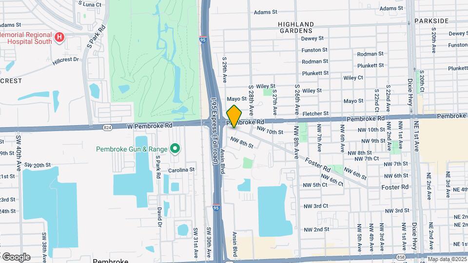 1042 Foster Rd Map and Location Details