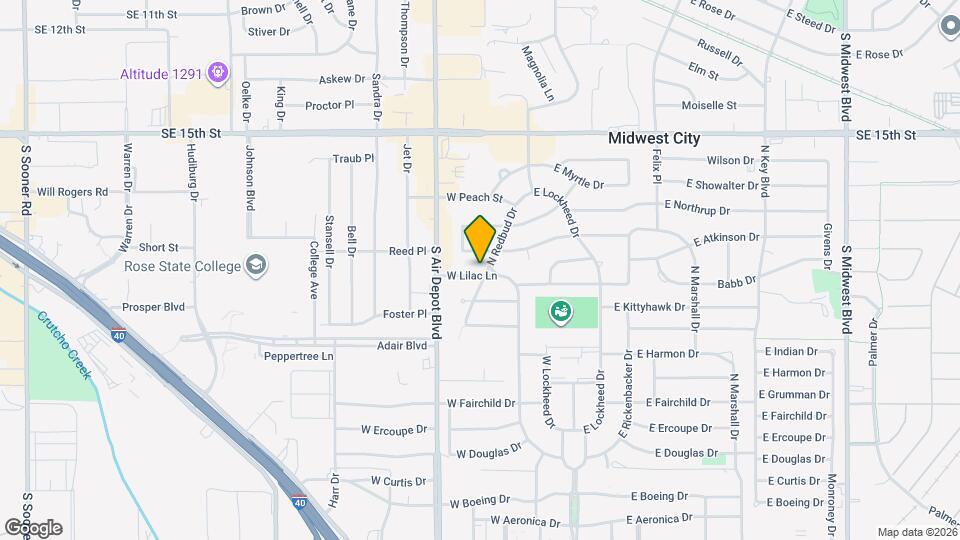 900 N Redbud Dr Map and Location Details