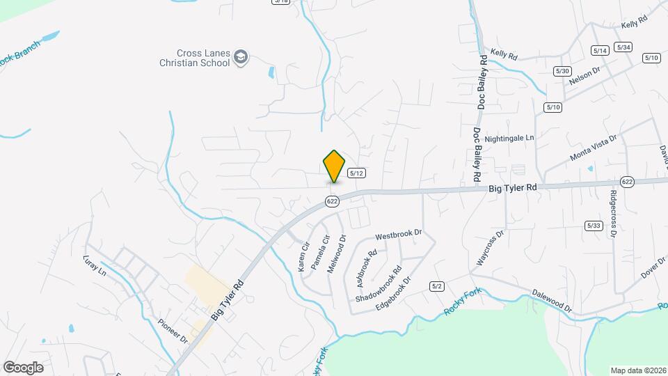 5372 Big Tyler Rd Map and Location Details