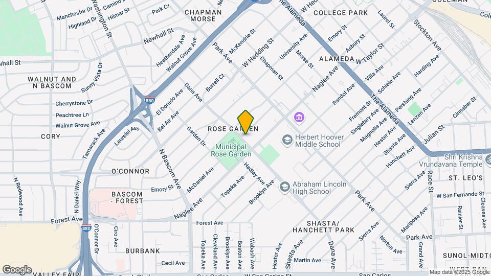 1580 McDaniel Ave Map and Location Details