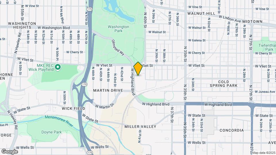 4226 W Highland Blvd Map and Location Details