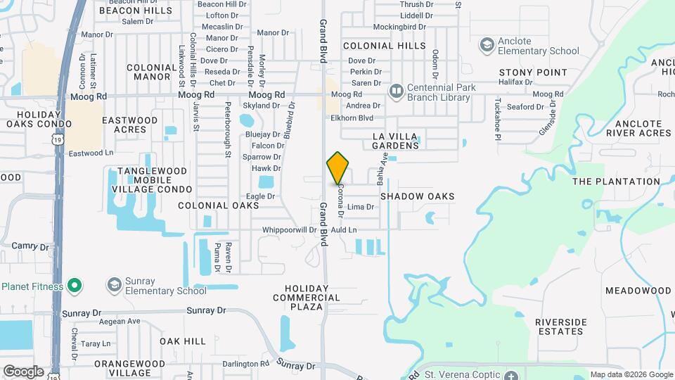 3127 Corona Dr Map and Location Details