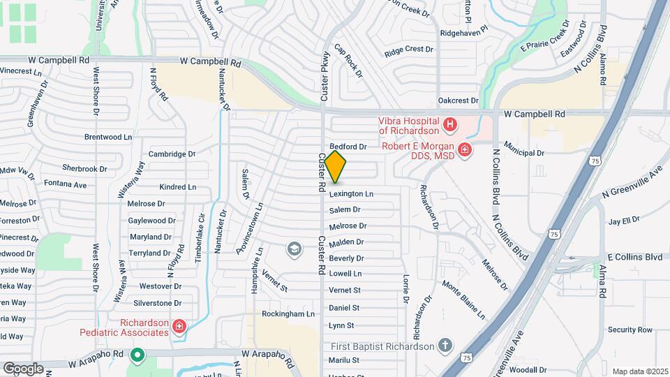 436 Lexington Ln Map and Location Details
