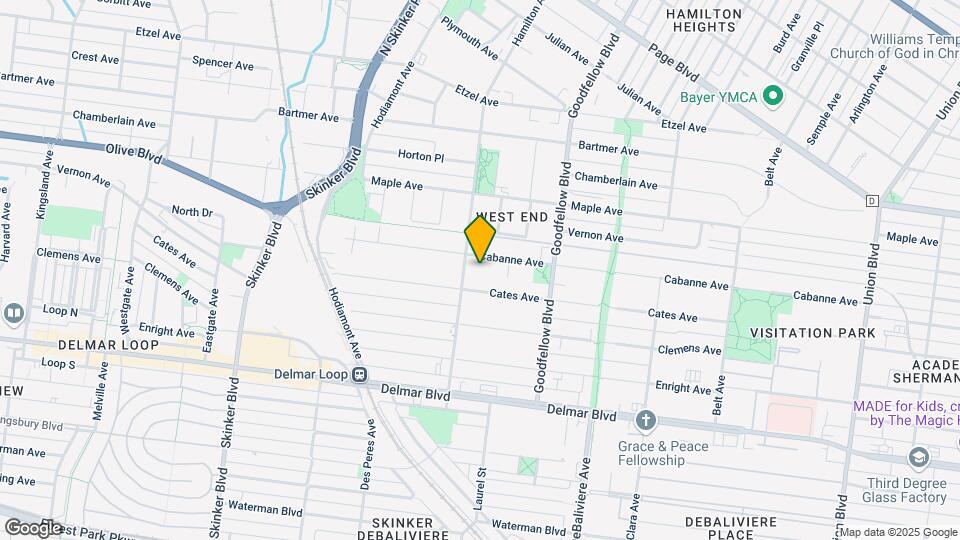 5882 Cabanne Ave Map and Location Details