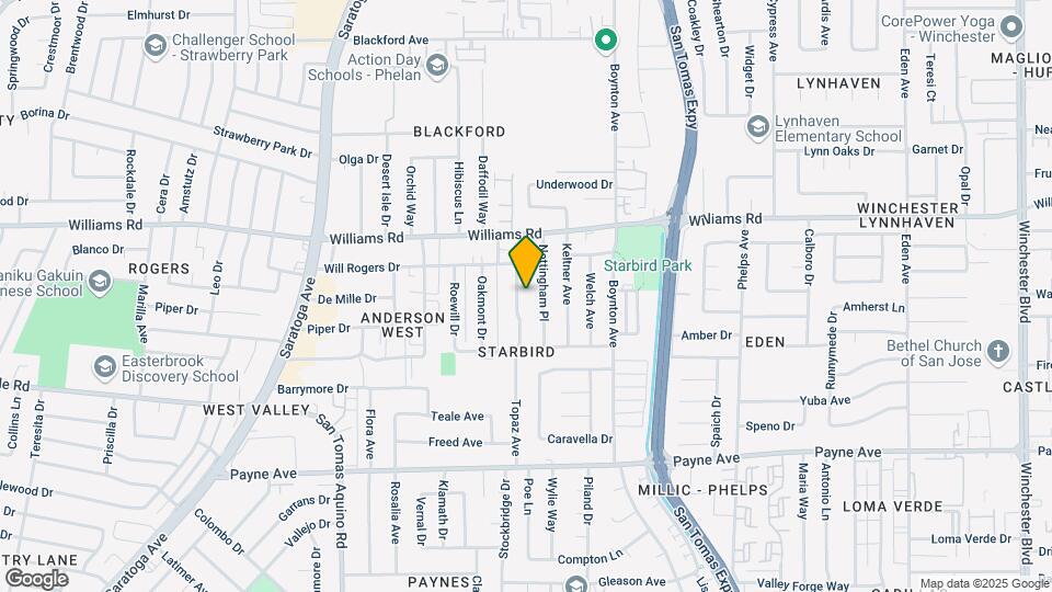1092 Topaz Avenue Mapa y Detalles de la Ubicación