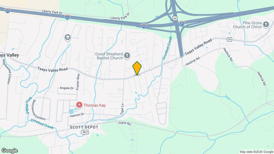 6164 Teays Valley Rd Mapa y Detalles de la Ubicación