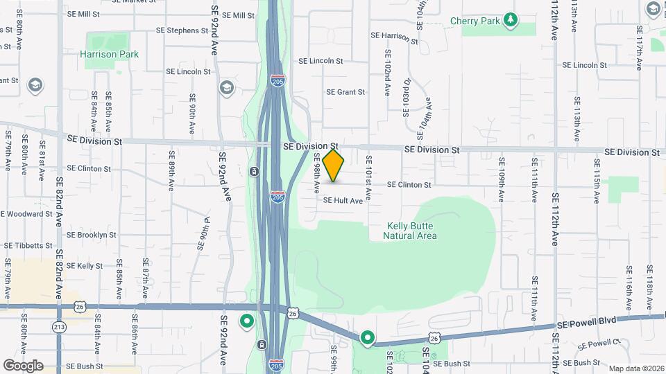 9834 SE Clinton St Map and Location Details