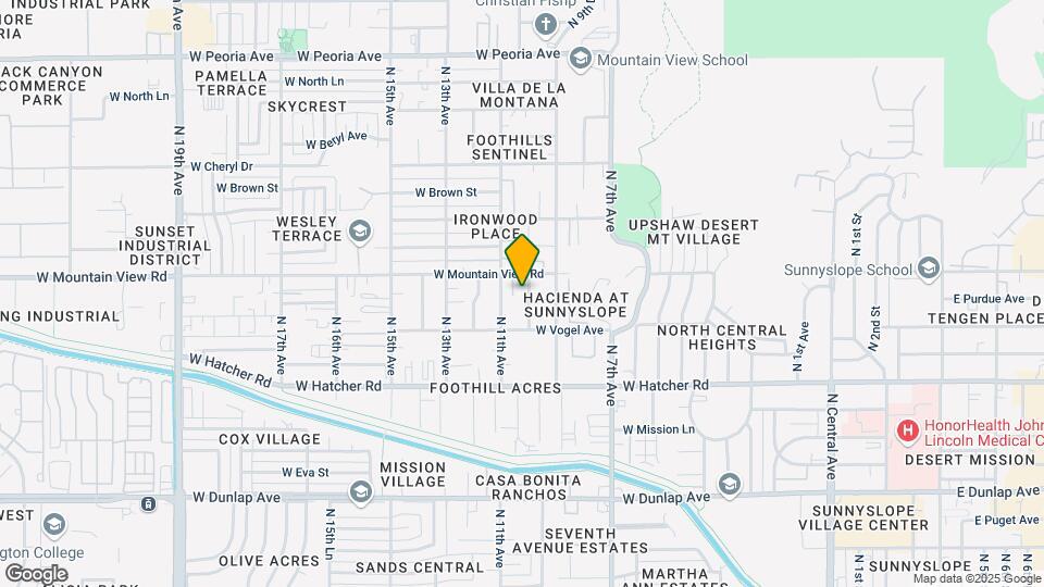 9632 N 10th Ave, Unit 1 Map and Location Details