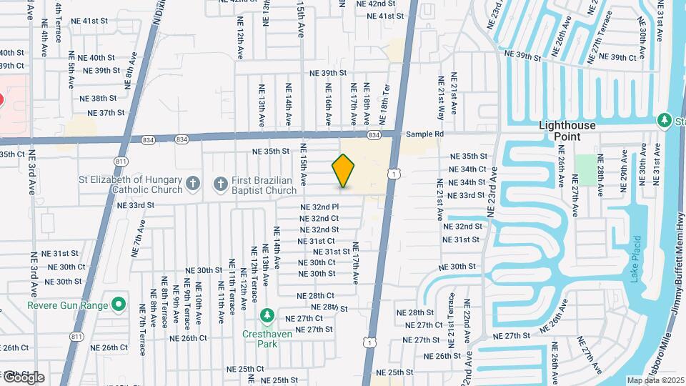 1651 NE 33rd St Map and Location Details