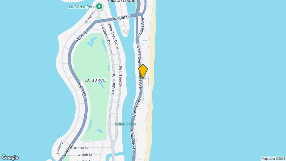 5599 Collins Ave, Unit SI ID1475832P Mapa y Detalles de la Ubicación