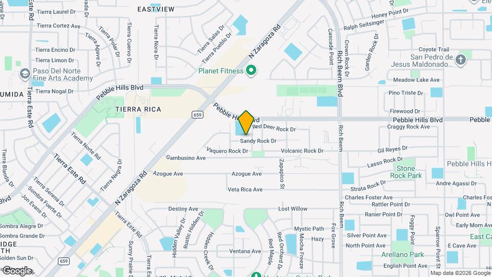 13985 Sandy Rock Dr Map and Location Details