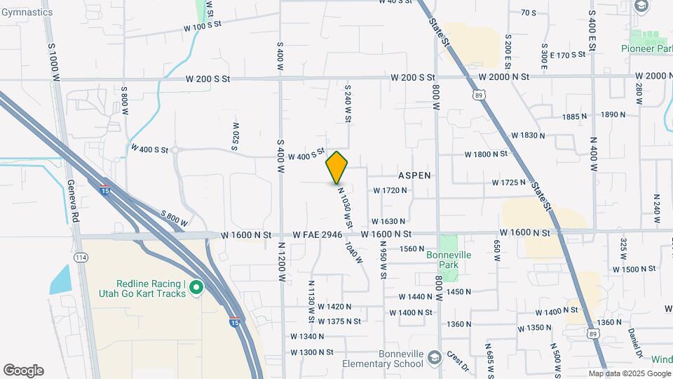 1717 N 1030 W St Map and Location Details