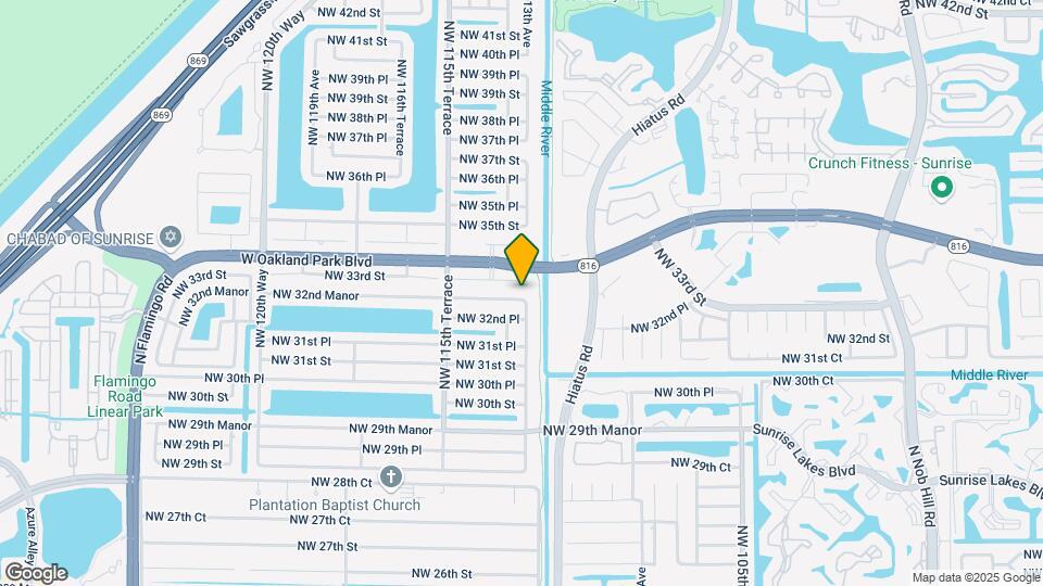 11311 NW 32nd Manor Map and Location Details